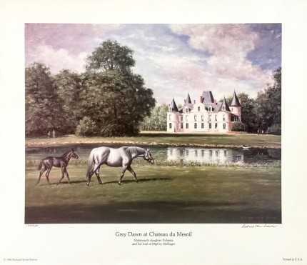 “Grey Dawn at Chateau du Mesnil” Edition: 1714 of 2000, 16.75 x 19.25 inches, Signed & Numbered