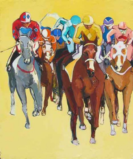 “Leading” 2009, Oil on canvas, 20 x 16 inches, Signed