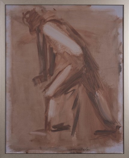 “Figure XII” Oil on canvas, Signed