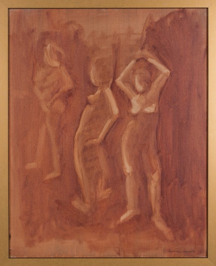 “Figure XIX” Oil on canvas, Signed