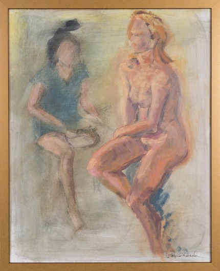 “Figure XV” Oil on canvas, Signed