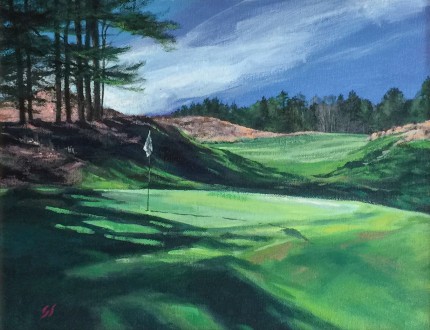 “Tobacco Road, NC #18” Oil on canvas, 11 x 14 inches, 19 x 22 inches, Signed lower left