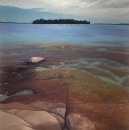 “Eagle Island” Oil on canvas, 36 x 36 inches, Signed