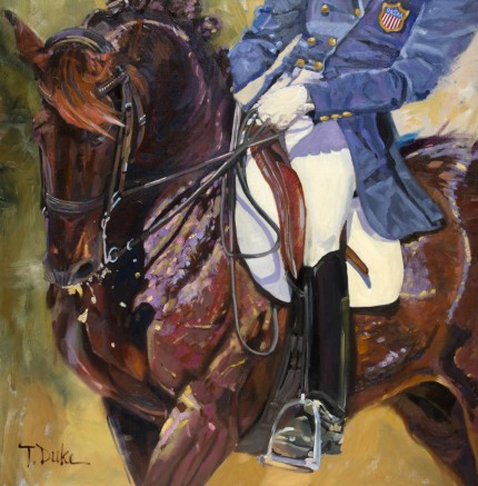 “The Olympians” Oil on linen, 30 x 30 inches, Signed