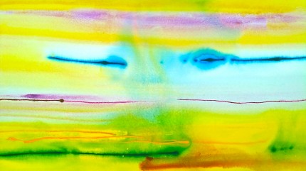 “New Abstract 1” Watercolor on paper, 45 x 65 inches