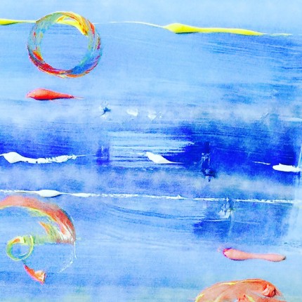 “Sea Dreams” Acrylic on canvas, 25 x 49 inches