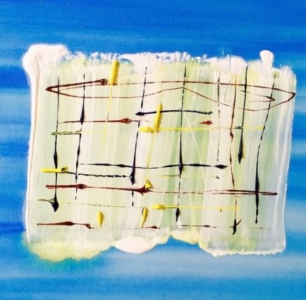 “A Box of Tranquility, Ascension, and the Infinite” Watercolor on paper, 23 x 30 inches