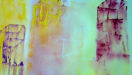 “The Pillars of Time” Watercolor on paper, 40 x 60 inches