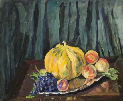 “Still Life Fruit” c. 1930, Oil on canvas, 25 x 30 inches