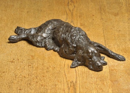 “Grace” Irish Setter, Bronze resin, 3 x 17 x 6 inches