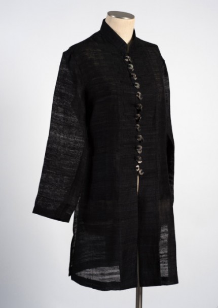 Black Tibetan Coin Coat