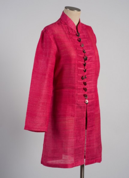 Peony Pink Tibetan Coin Coat