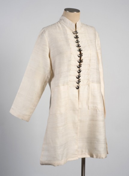 White Tibetan Coin Coat
