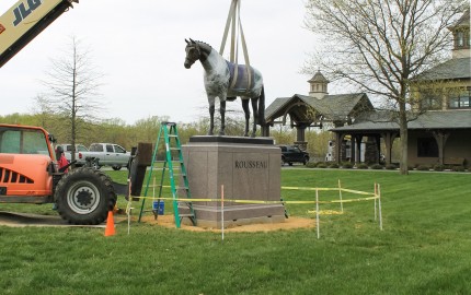 “Rousseau” Installation at Riveredge, Maryland, on granite base, owned by John and Leslie Malone
