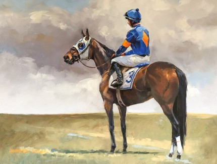 “Three” Oil on board, 12 x 16 inches, Signed