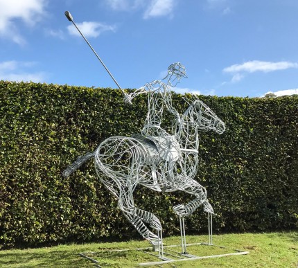 “Polo Pony” 124 x 102 x 39 inches