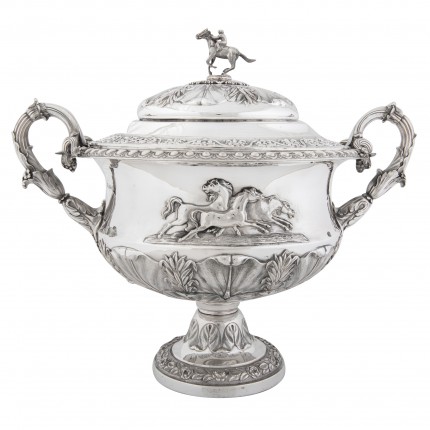 “George IV Presentation Cup by Rebecca Emes & Edward Barnard, c. 1824” Sterling Silver, 14 x 17 inches, 122.41 oz