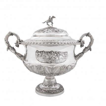 “George IV Presentation Cup by Rebecca Emes & Edward Barnard, c. 1824” Sterling Silver, 14 x 17 inches, 122.41 oz