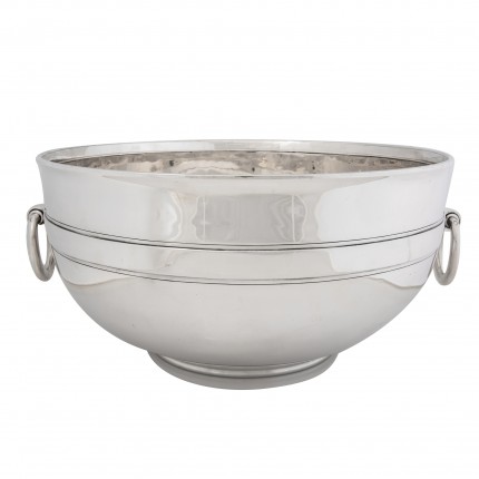“Tiffany Center Bowl under John Moore II, c. 1920” Sterling SIlver, 8 x 15 inches, 183.56 oz